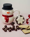 Cookies, chocolates and sweets to enjoy at Christmas Royalty Free Stock Photo