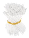 Many cotton ear swabs in a bunch Royalty Free Stock Photo