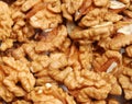 Many cracked walnuts Royalty Free Stock Photo