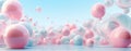 fluid geometry.Many 3d renderings of colorful balls flying in the air