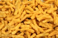 Many deep fried dough stick as background view on top Royalty Free Stock Photo