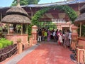 many devotees inside the ISKCON temple in Mayapur Royalty Free Stock Photo