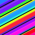 Many diagonal striped rainbow coloured