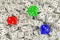 Many dices Royalty Free Stock Photo