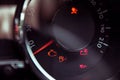 Many different car dashboard lights Royalty Free Stock Photo