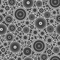 Many different gears. Different sizes and frames. Seamless background. Pattern-substrate for men. Royalty Free Stock Photo