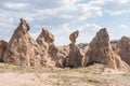 Many different rock formations and small fairy chimneys at Devrent Valley in Goreme, Cappadocia,Turkey