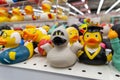 many different rubber ducks