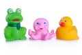 Many different toys of rubber animals Royalty Free Stock Photo