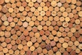 Many different used wine corks in the background Royalty Free Stock Photo