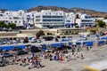 Disembarking Ferry Passengers on Dock, Tinos Greek Island, Greece