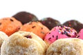 Many donuts flavor combinations.