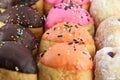 Many donuts flavor combinations.