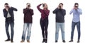 Many Double Twelve Group paparazzi photographers with cameras Royalty Free Stock Photo