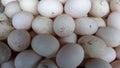 Many duck eggs  in the market  for  breakfast  food Royalty Free Stock Photo