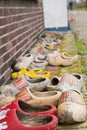 Many Dutch clogs Royalty Free Stock Photo