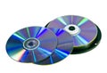 Many DVD discs Royalty Free Stock Photo