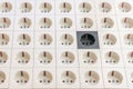 Many electrical socket outlets background
