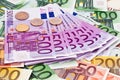 Many Euro Banknotes Royalty Free Stock Photo