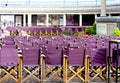 Chairs near bandstand in Eastbourne