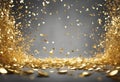 Many Falling Gold Confetti stock illustrationConfetti Gold Metal Gold Colored Backgrounds