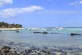 Fishers boats at mauritius island