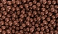 Many Flavour sweet delicious Chocolate milk sphere ball smooth realistic Background wallpaper, 3D illustration