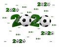 Many Football 2020 Designs with many Balls