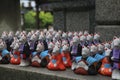 Many Foxes Messengers of the Temple in Fushimi Inari Taisha Temple in Kyoto Japan Royalty Free Stock Photo