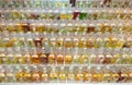 many fragrance oil bottles for sale at Central Market, Kuala Lumpur Royalty Free Stock Photo