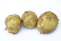 Many fresh fruit potato and vegetable slices Royalty Free Stock Photo