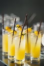 Many Fresh mango cocktail Royalty Free Stock Photo