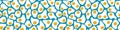 Many fried eggs on blue background, food in the flat style, abstract vector design Royalty Free Stock Photo