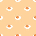 The fried eggs pattern background.