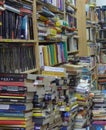 Many german books in a antique bookstore in Berlin, Germany