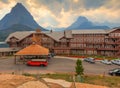 Many Glacier Hotel Glacier National Park Royalty Free Stock Photo