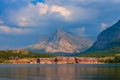 Many Glacier Hotel Royalty Free Stock Photo