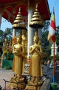 Many gold Buddhas, Vientiane, Laos