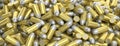 Bullets stacked, full background, banner. 3d illustartion Royalty Free Stock Photo