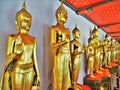 Golden Buddhas to infinity from thailand