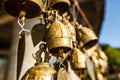 Buddhist bells with wishes Royalty Free Stock Photo