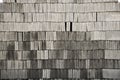 Many gray brick/concrete block texture. Royalty Free Stock Photo