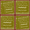 Halleluja Red Cross Royalty Free Stock Photo