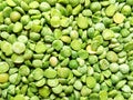 many halves of green peas Royalty Free Stock Photo