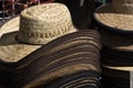 Many hats for sale in mexico Royalty Free Stock Photo