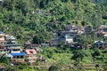 Many houses on the hill in Banaue, Philippines Royalty Free Stock Photo