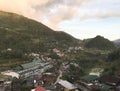 Many houses on the hill in Banaue, Philippines Royalty Free Stock Photo