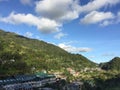 Many houses on the hill in Banaue, Philippines Royalty Free Stock Photo