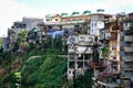 Many houses on the hill in Ifugao, Philippines Royalty Free Stock Photo