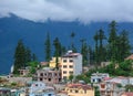 Many houses on the hill in Sapa, Vietnam Royalty Free Stock Photo